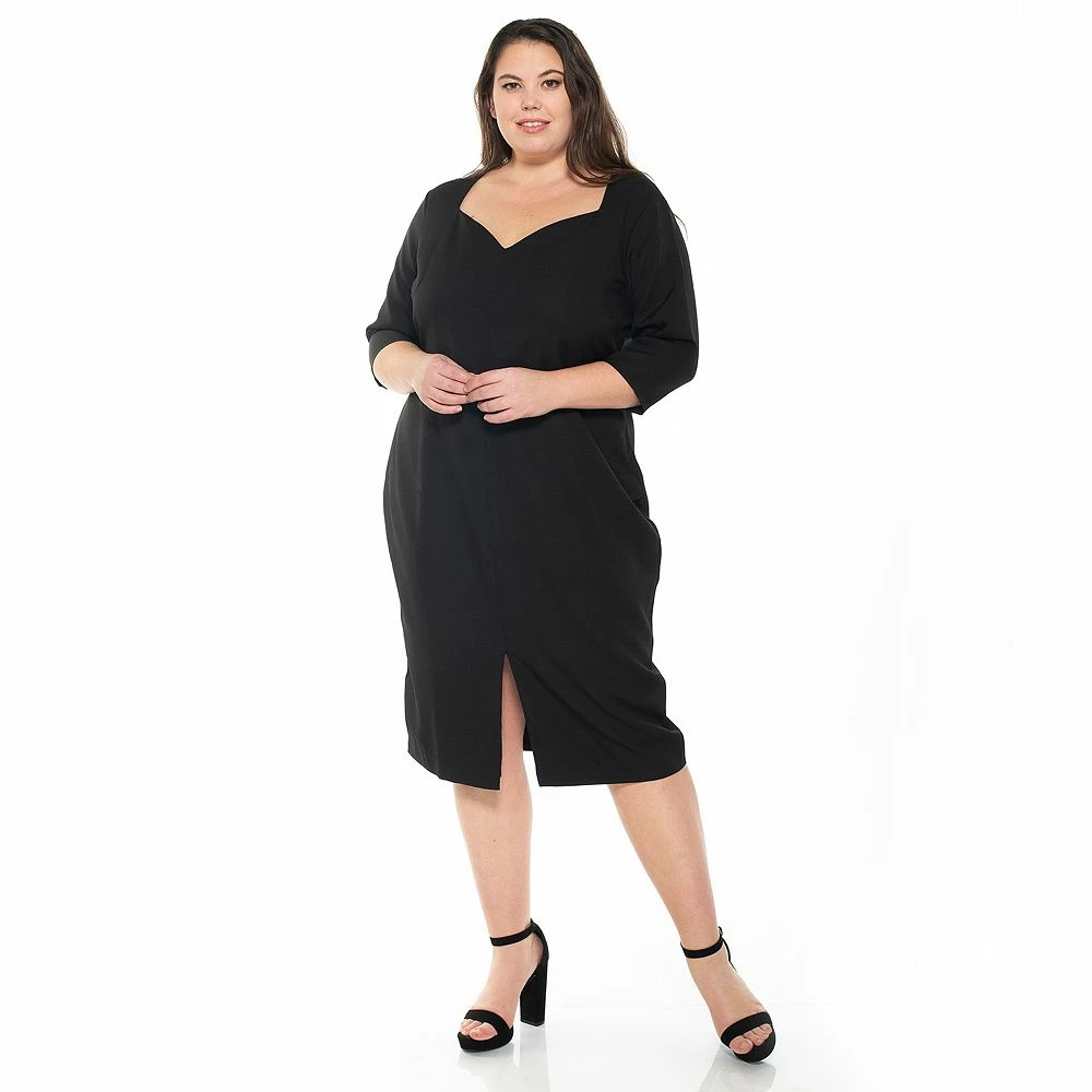 Plus Size ALEXIA ADMOR Michelle Sweetheart Sheath Dress - Image 2