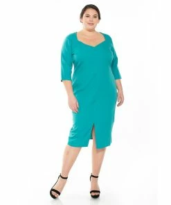 Plus Size ALEXIA ADMOR Michelle Sweetheart Sheath Dress