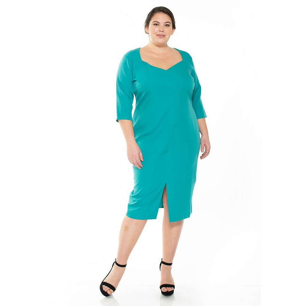 Plus Size ALEXIA ADMOR Michelle Sweetheart Sheath Dress