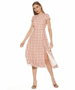 Women's ALEXIA ADMOR Lily High-Slit Midi Dress