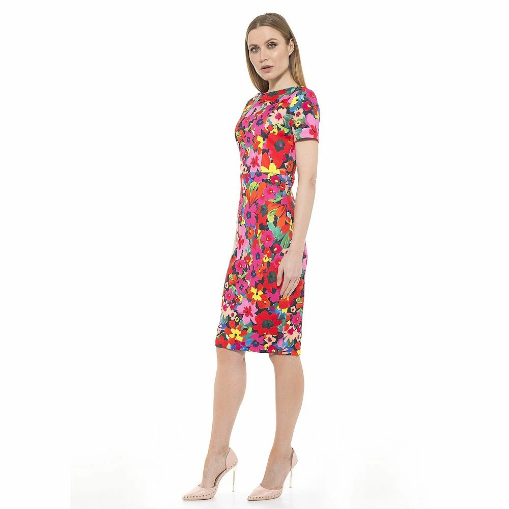 Women's ALEXIA ADMOR Scuba Midi Sheath Dress - Image 8