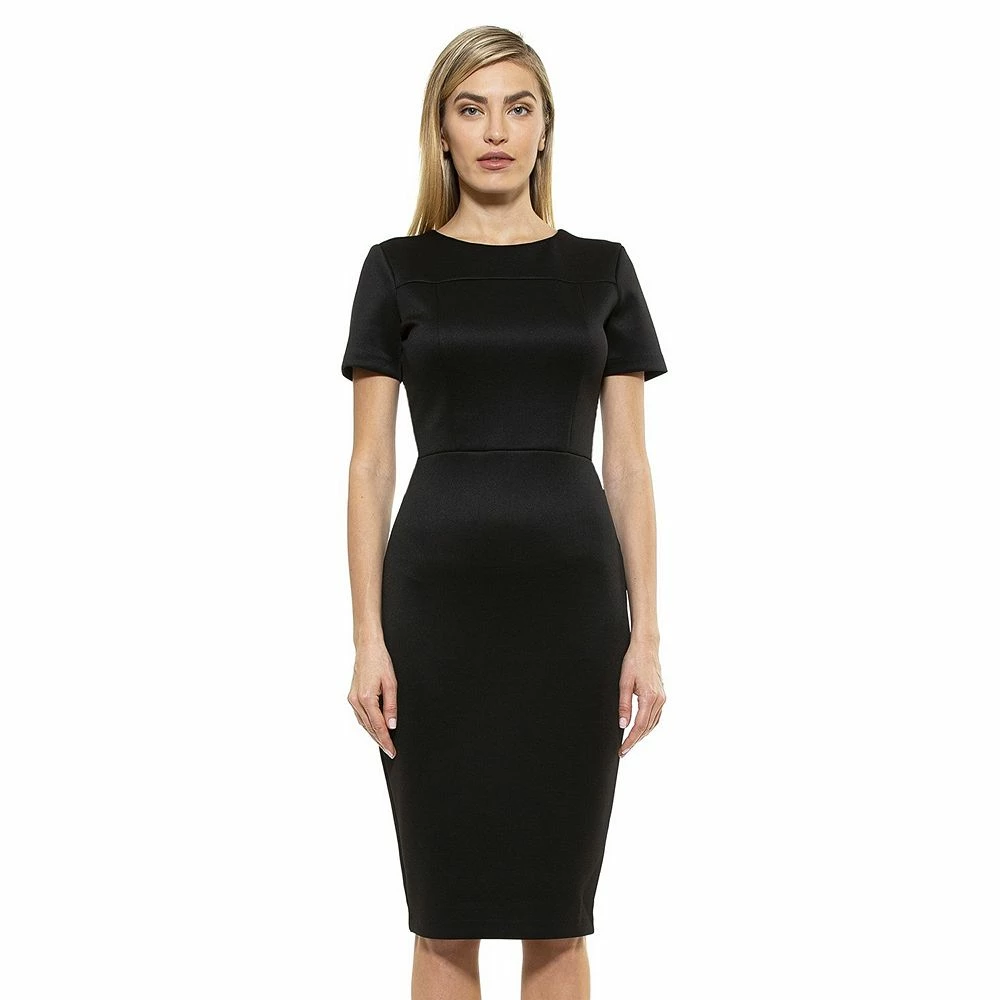 Women's ALEXIA ADMOR Scuba Midi Sheath Dress