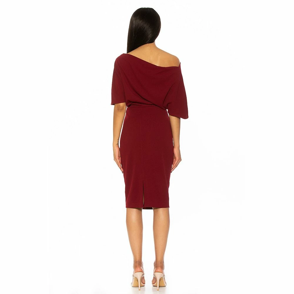 Women's ALEXIA ADMOR Olivia Draped One-Shoulder Sheath Dress - Image 17