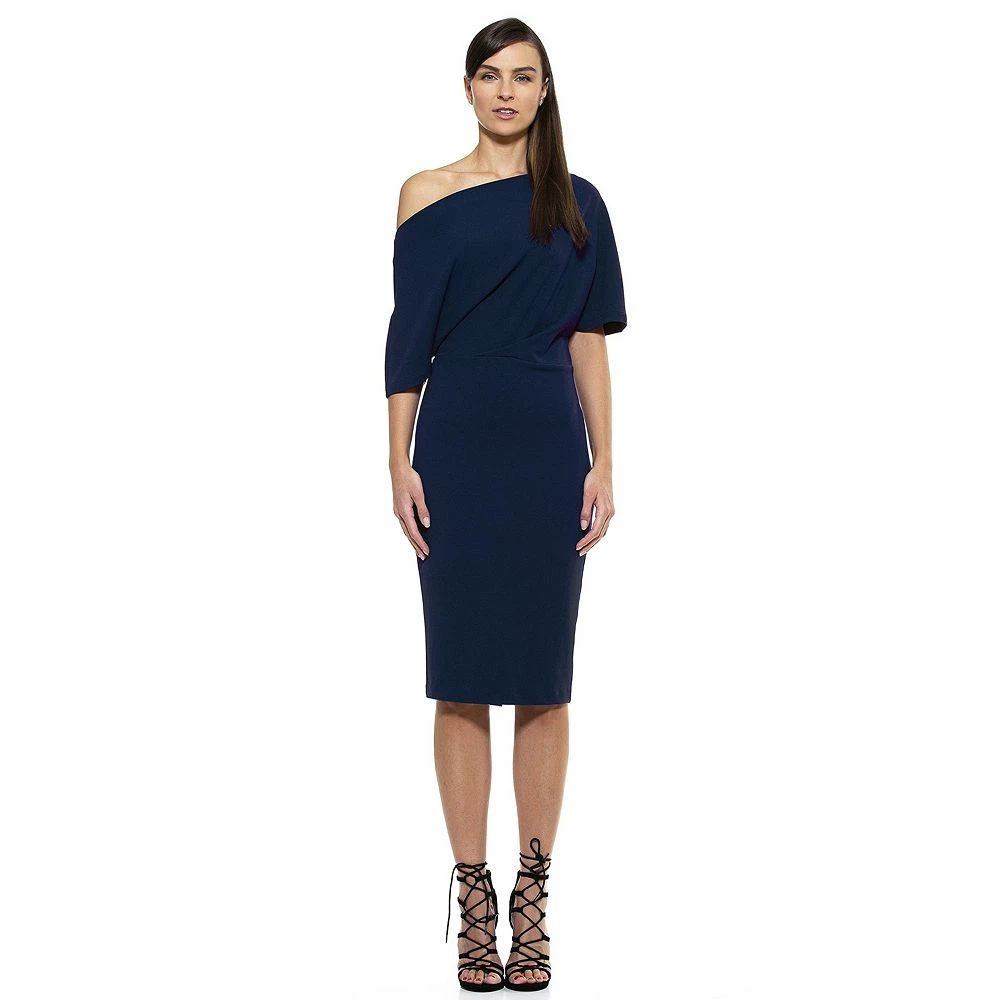 Women's ALEXIA ADMOR Olivia Draped One-Shoulder Sheath Dress - Image 2
