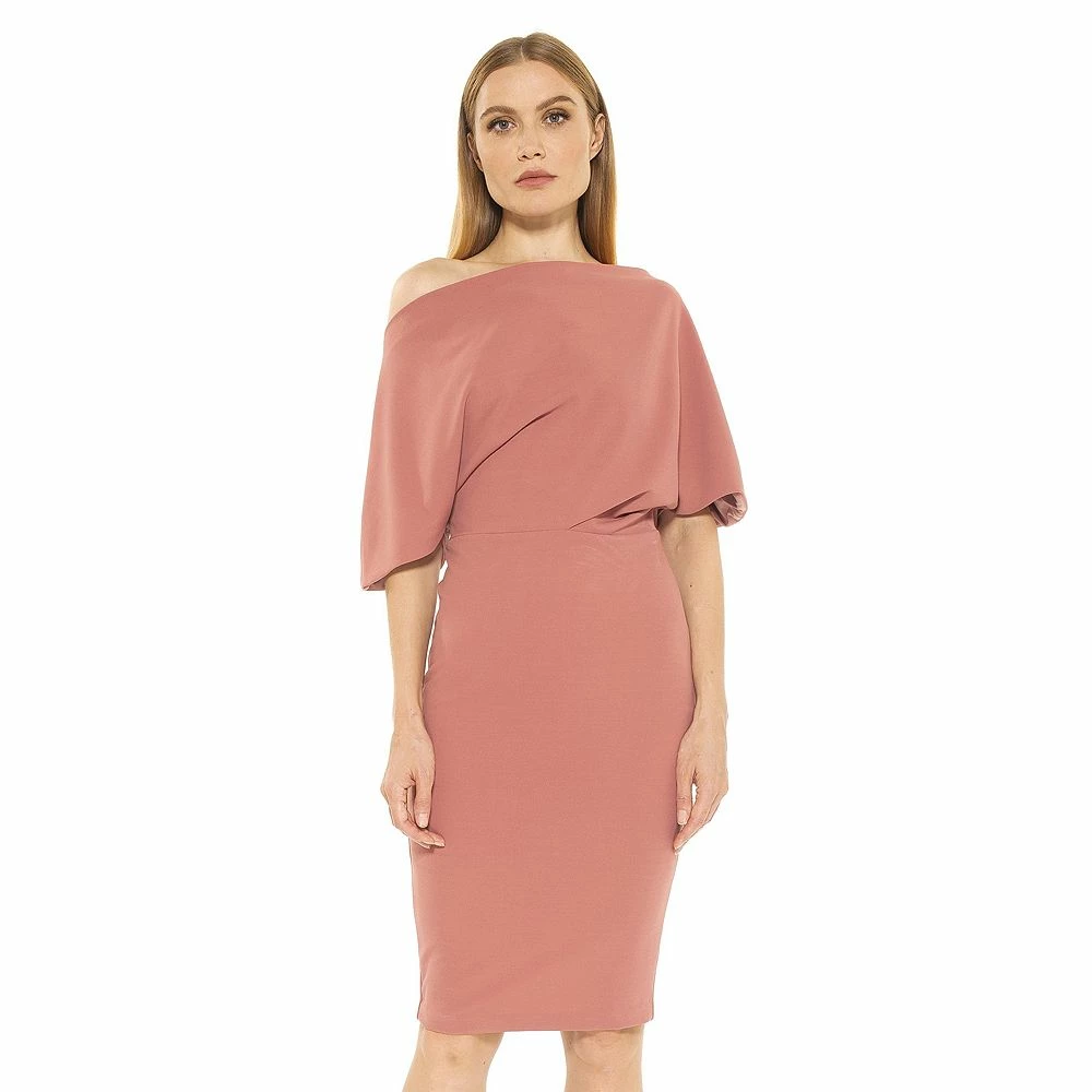 Women's ALEXIA ADMOR Olivia Draped One-Shoulder Sheath Dress - Image 11