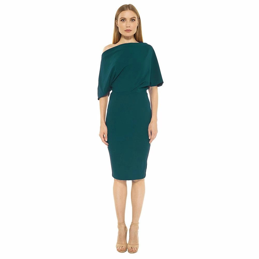 Women's ALEXIA ADMOR Olivia Draped One-Shoulder Sheath Dress - Image 3
