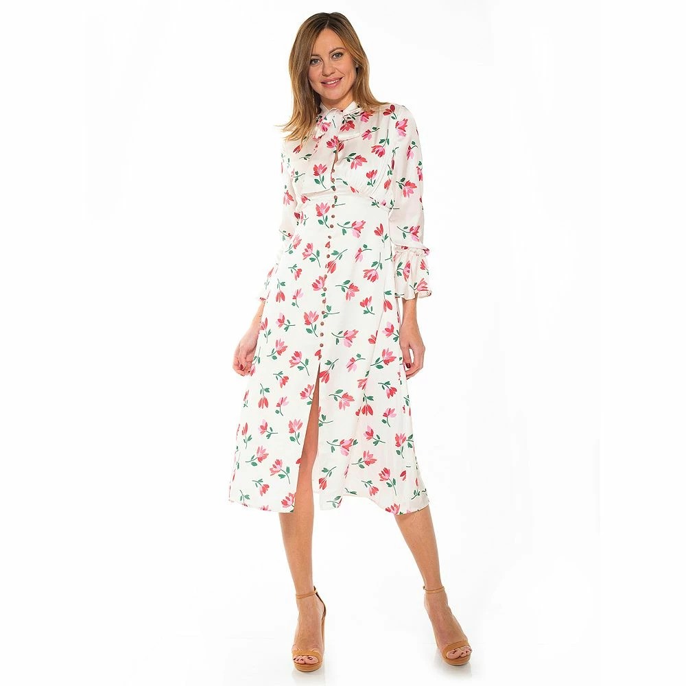 Women's ALEXIA ADMOR Gemma Bow Button Down Dress