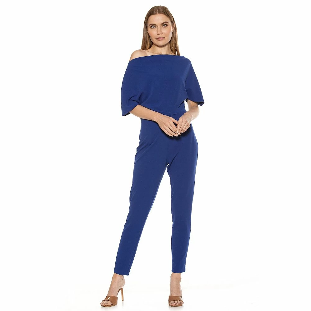 Women's ALEXIA ADMOR Athena Draped Off-Shoulder Jumpsuit