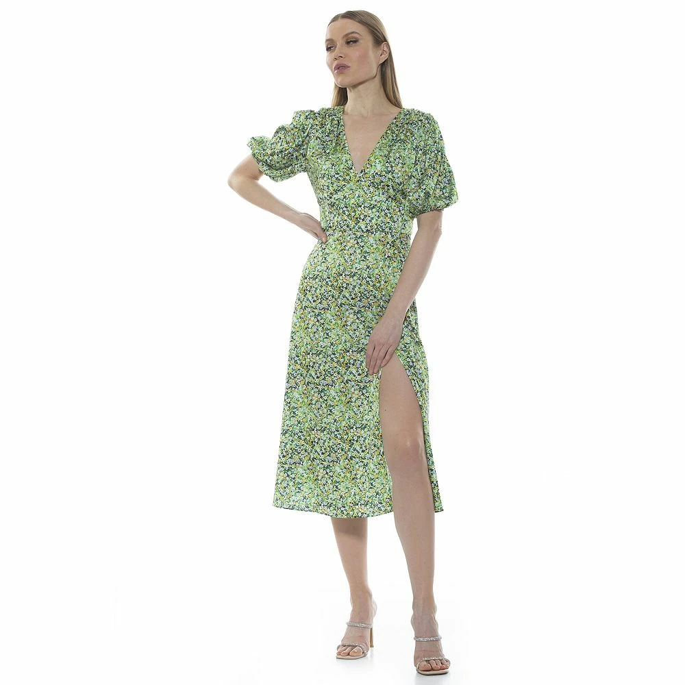 Women's ALEXIA ADMOR Puff-Sleeve Fit & Flare Dress - Image 22