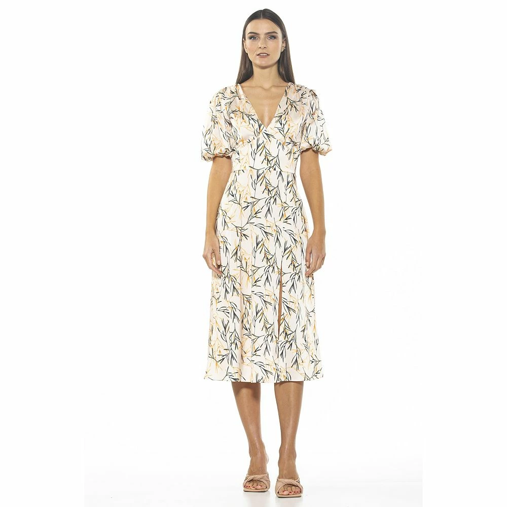 Women's ALEXIA ADMOR Puff-Sleeve Fit & Flare Dress - Image 10