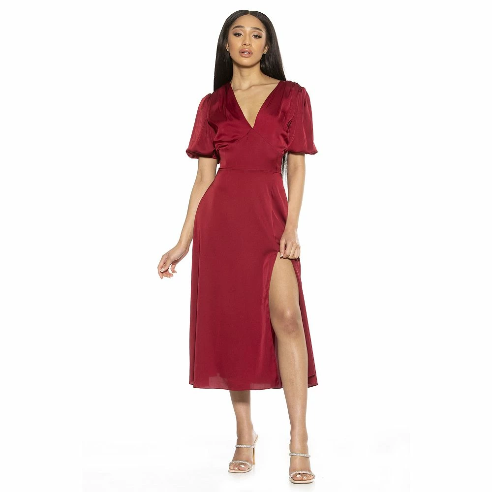 Women's ALEXIA ADMOR Puff-Sleeve Fit & Flare Dress - Image 13