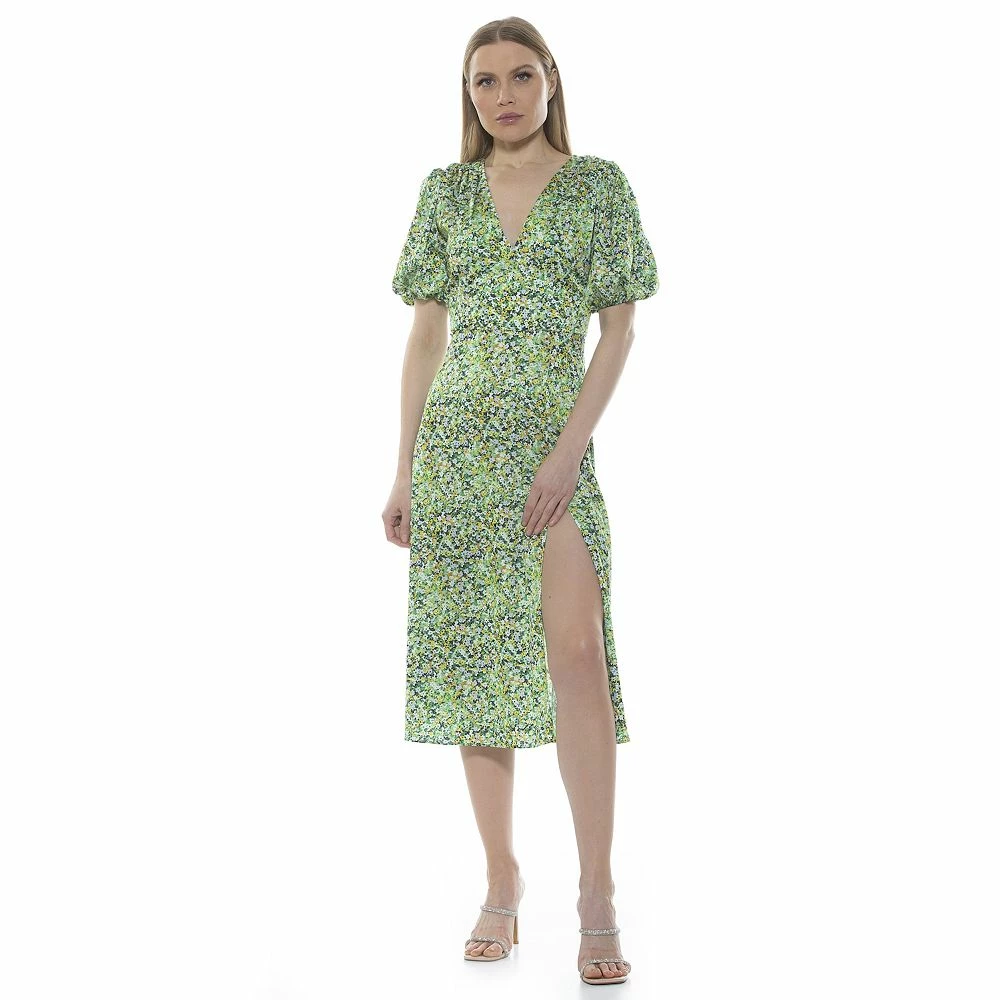 Women's ALEXIA ADMOR Puff-Sleeve Fit & Flare Dress - Image 17