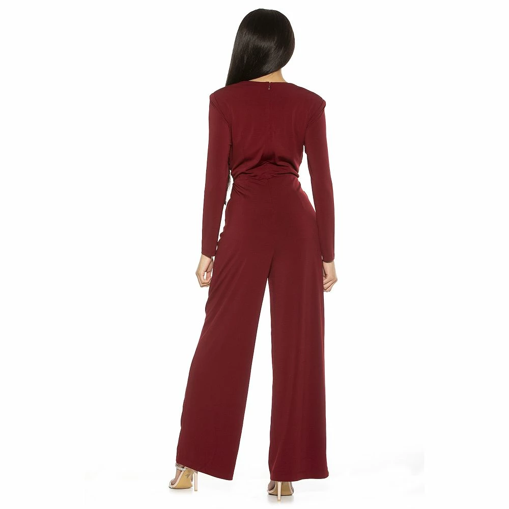 Women's ALEXIA ADMOR Draped Wide-Leg Jumpsuit - Image 5