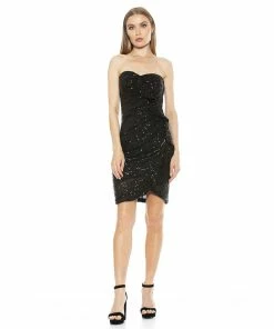 Women's ALEXIA ADMOR Strapless Ruffle Sheath Dress