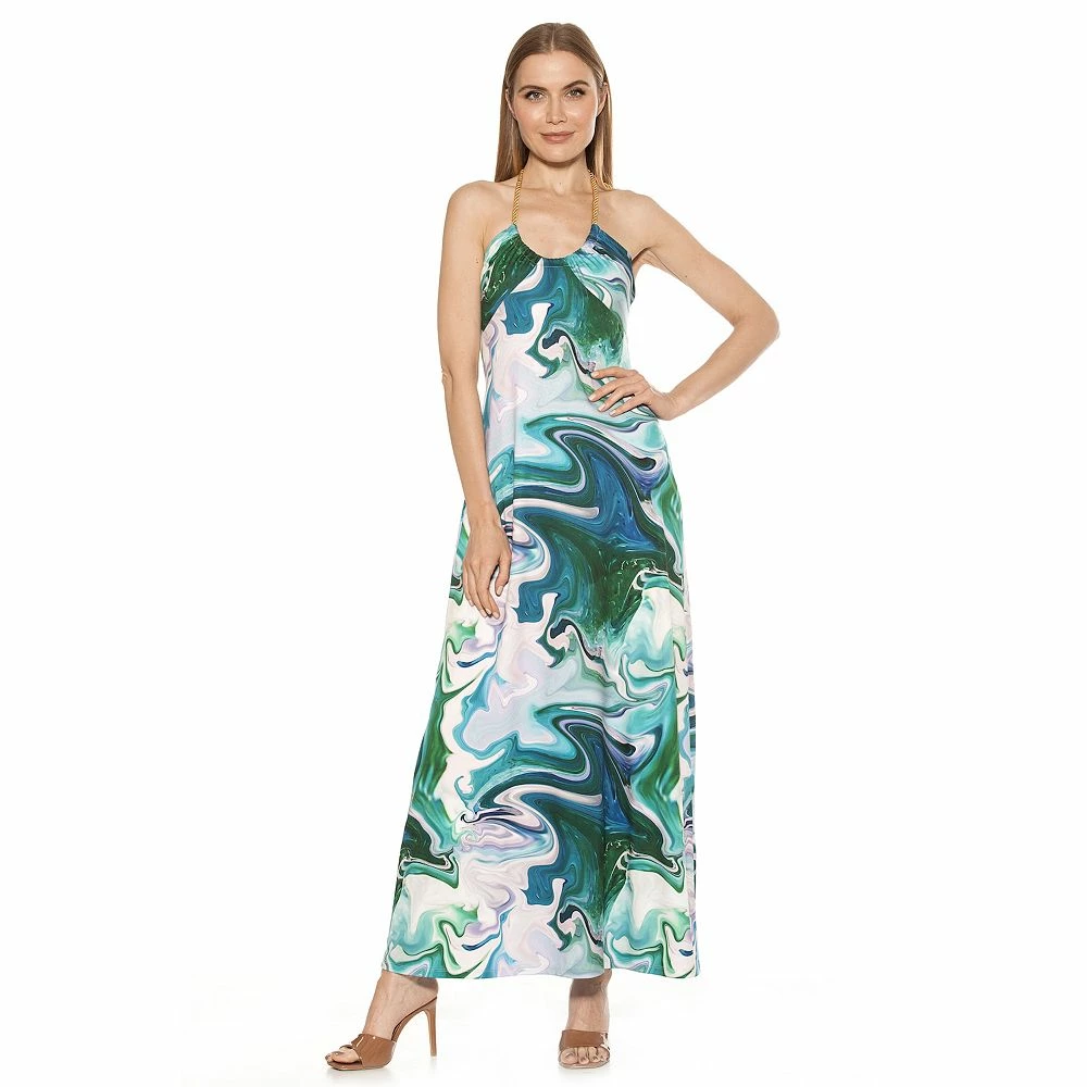 Women's ALEXIA ADMOR Selena Scoopneck Maxi Dress - Image 3