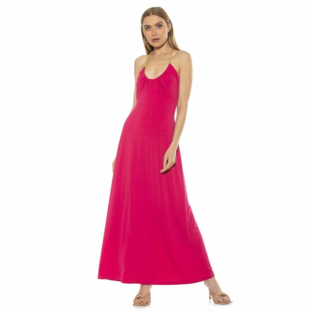 Women's ALEXIA ADMOR Selena Scoopneck Maxi Dress