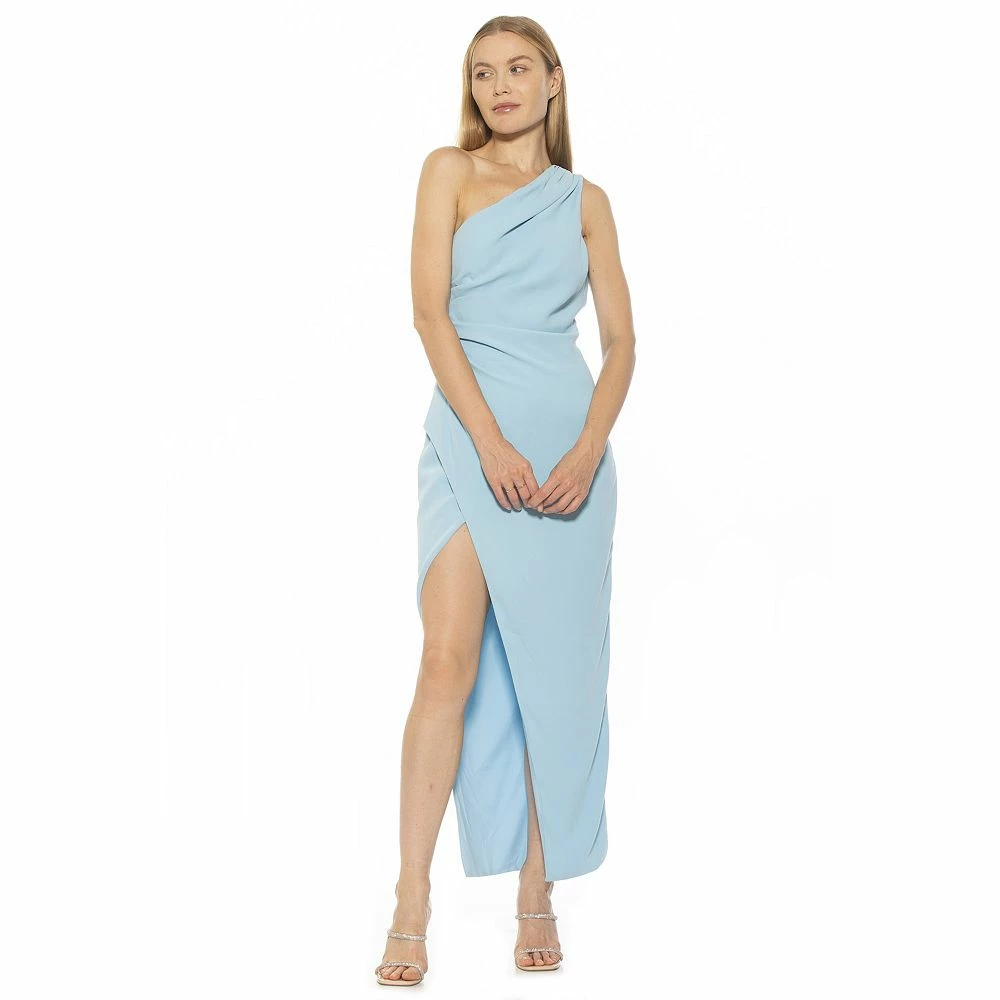 Women's ALEXIA ADMOR Alessi One Shoulder Draped Maxi Dress - Image 8