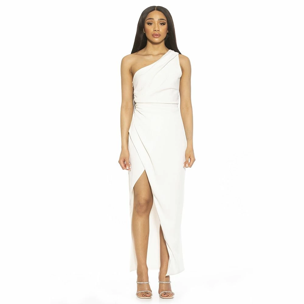 Women's ALEXIA ADMOR Alessi One Shoulder Draped Maxi Dress - Image 9
