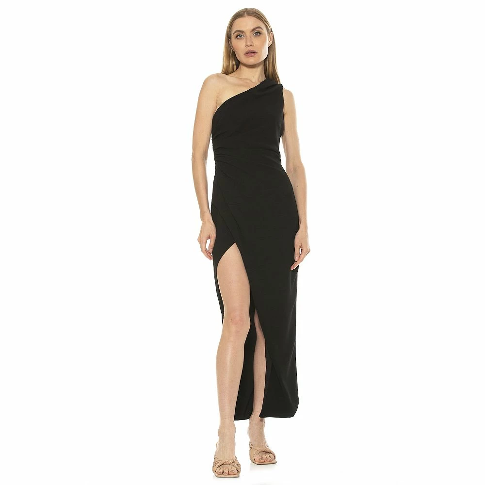 Women's ALEXIA ADMOR Alessi One Shoulder Draped Maxi Dress - Image 3