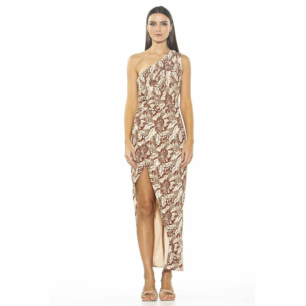 Women's ALEXIA ADMOR Alessi One Shoulder Draped Maxi Dress - Image 2