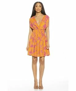 Women's ALEXIA ADMOR Tilly Surplice Fit & Flare Dress
