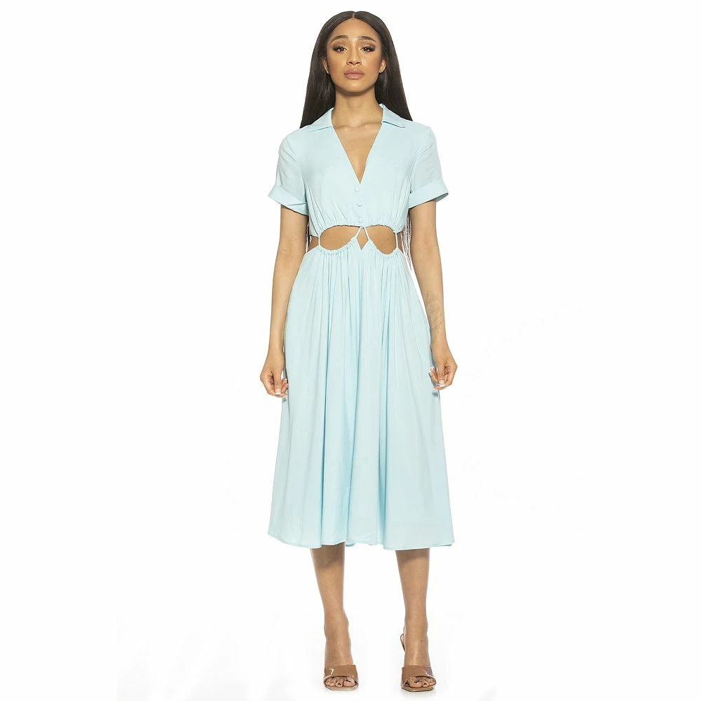 Women's ALEXIA ADMOR Cassidy Collared Button Down Shirtdress - Image 6