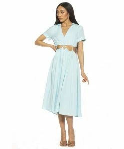 Women's ALEXIA ADMOR Cassidy Collared Button Down Shirtdress