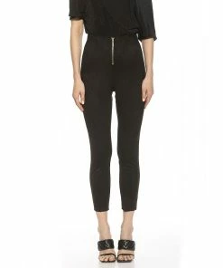 Women's ALEXIA ADMOR Faux Suede Fitted Skinny Pants