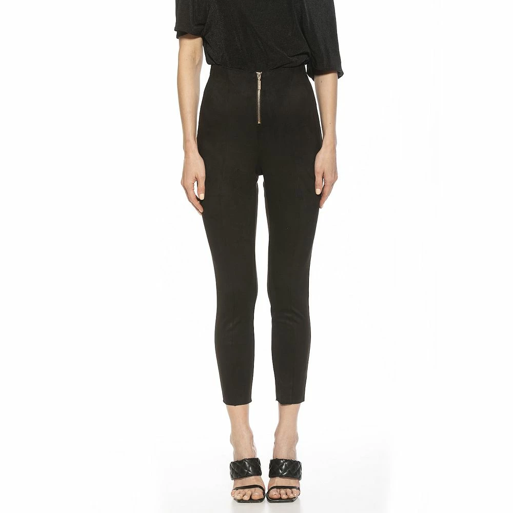 Women's ALEXIA ADMOR Faux Suede Fitted Skinny Pants