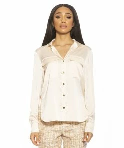 Women's ALEXIA ADMOR Front Pockets Classic Shirt