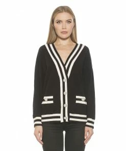 Women's ALEXIA ADMOR Frances Longline Menswear Cardigan