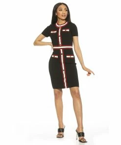 Women's ALEXIA ADMOR Nicki Colorblock Faux Snap Dress