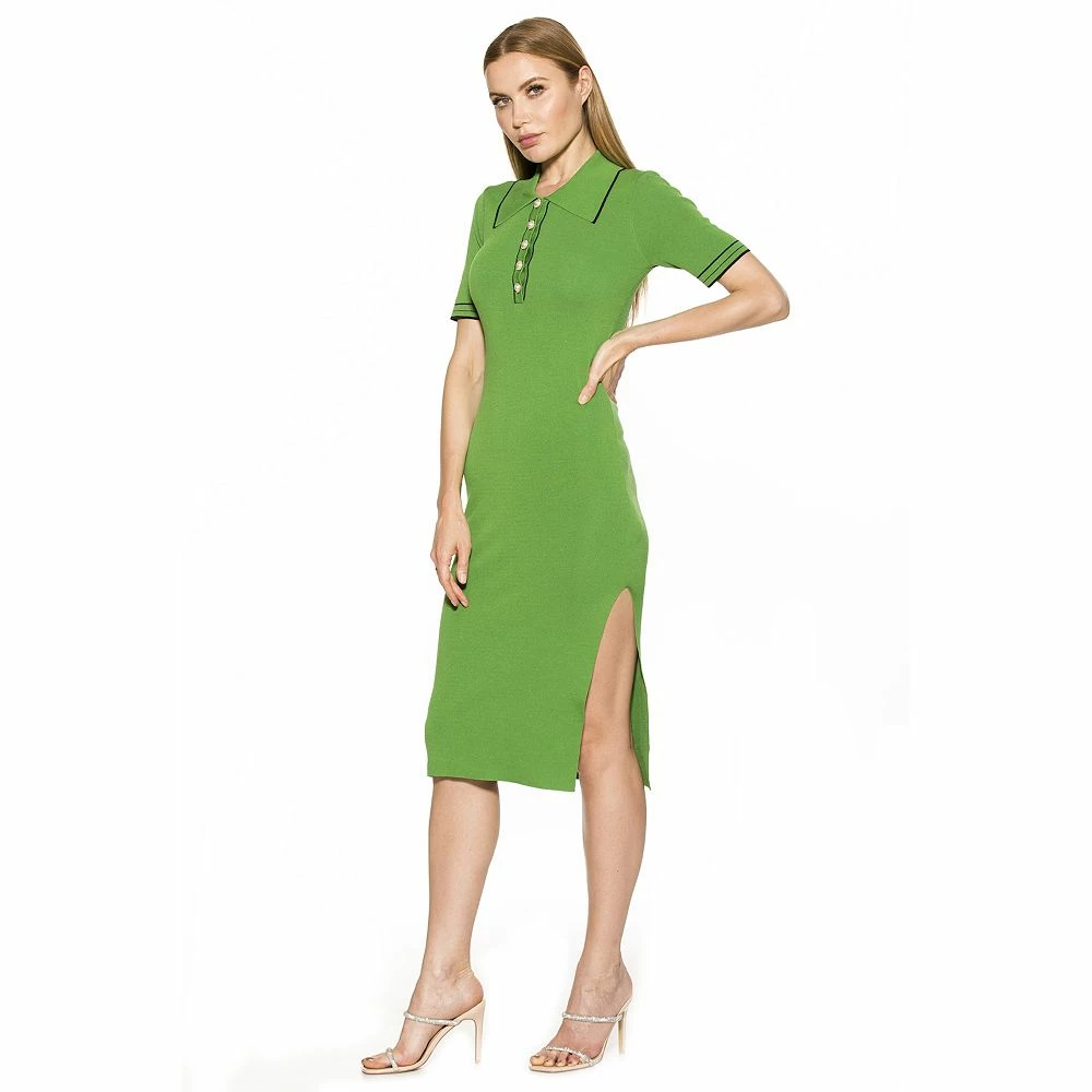 Women's ALEXIA ADMOR Dinah Short Sleeve Button Down Midi Dress - Image 5