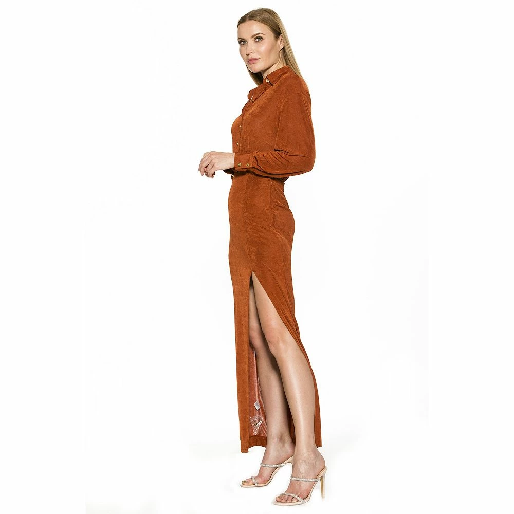 Women's ALEXIA ADMOR Rae Long Sleeve Button Down Maxi Dress - Image 6