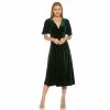Women's ALEXIA ADMOR Nola V-Neck Puff Sleeve Fit & Flare Dress