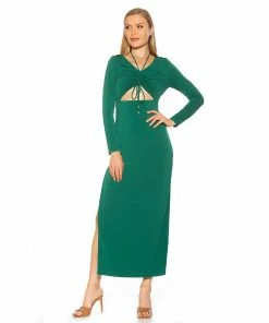 Women's ALEXIA ADMOR Vented Cutout Maxi Dress