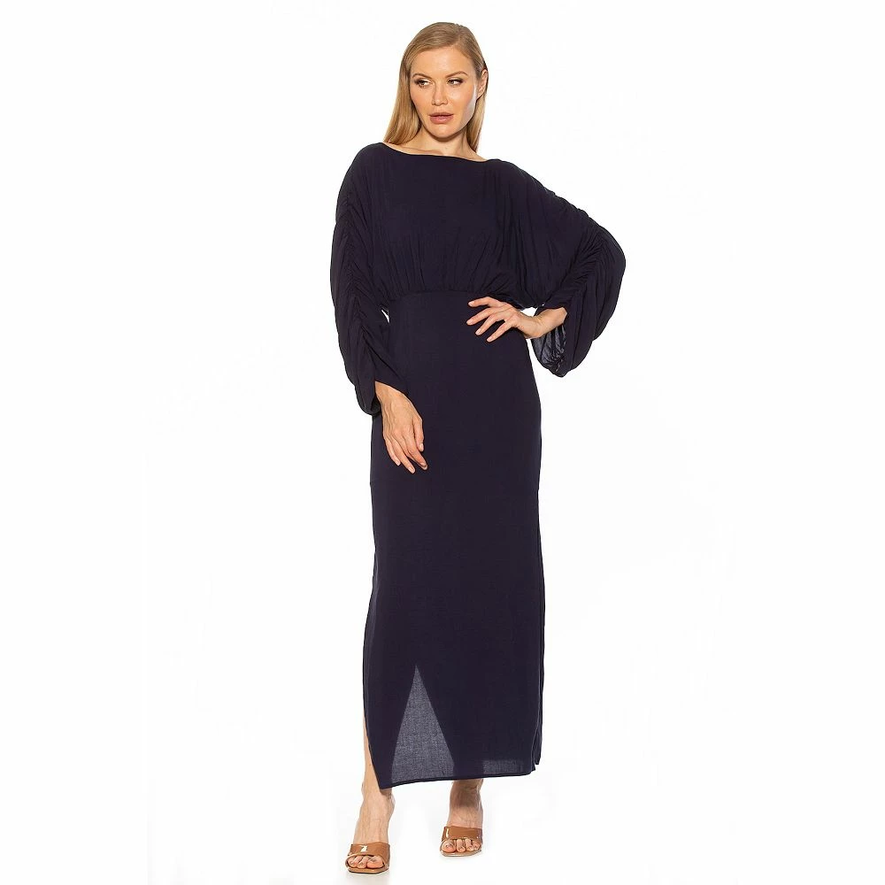 Women's ALEXIA ADMOR Shirred Sit Slit Maxi Dress - Image 2