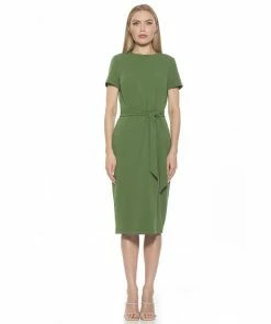 Women's ALEXIA ADMOR Dominique Crewneck Sheath Dress