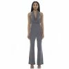Women's ALEXIA ADMOR Leilani Draped Halter Neck Flared Jumpsuit