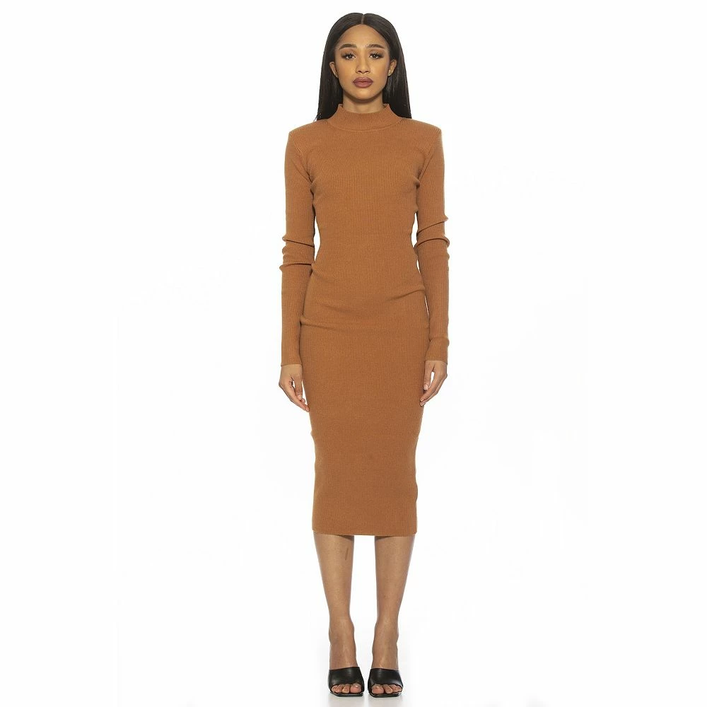 Women's ALEXIA ADMOR Open Back Knit Midi Dress