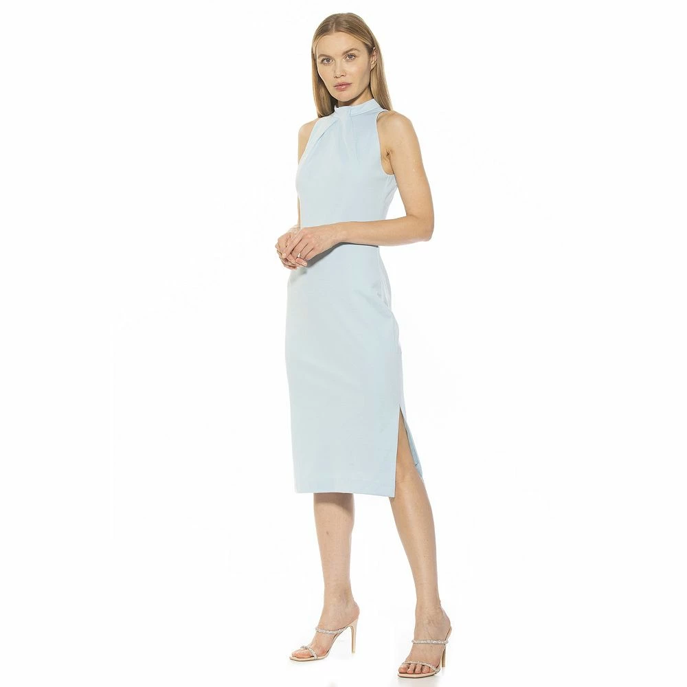 Women's ALEXIA ADMOR Mockneck Midi Sheath Dress - Image 6