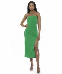 Women's ALEXIA ADMOR Ellie Side Slit Midi Dress