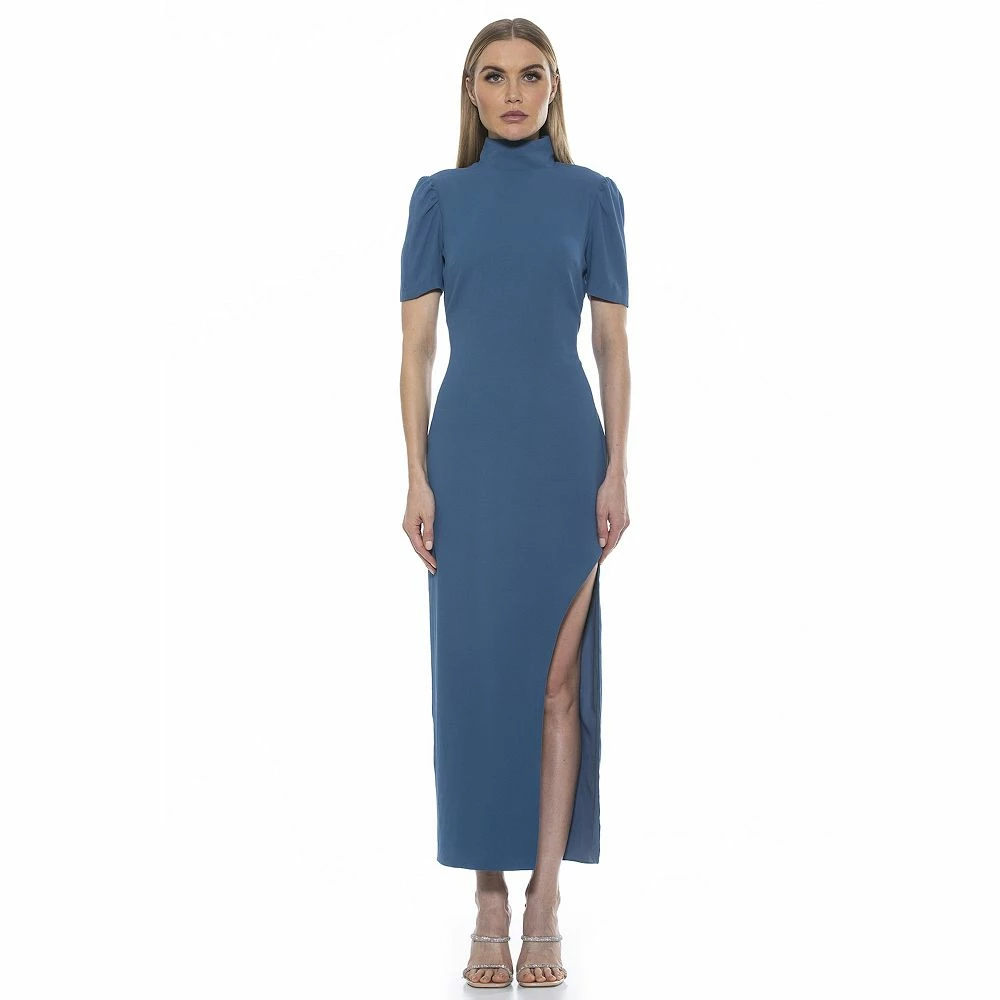 Women's ALEXIA ADMOR Mockneck High-Slit Maxi Dress