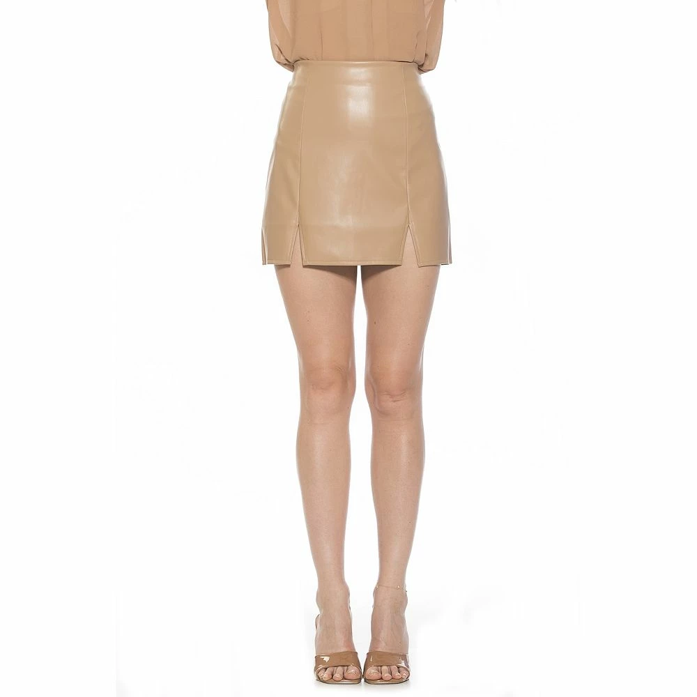 Women's ALEXIA ADMOR Tina Faux-Leather Mini Skirt
