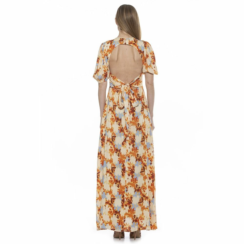 Women's ALEXIA ADMOR Open Back Fit & Flare Maxi Dress - Image 4