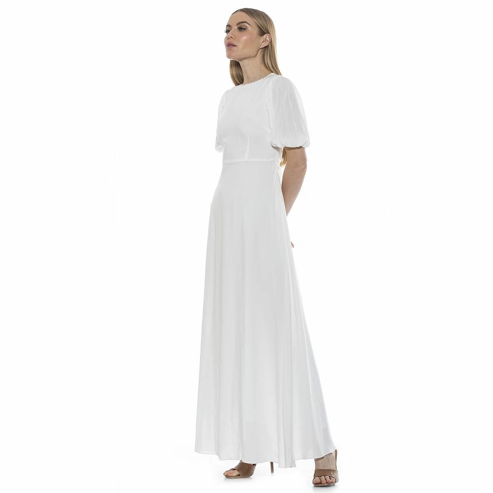 Women's ALEXIA ADMOR Open Back Fit & Flare Maxi Dress - Image 3