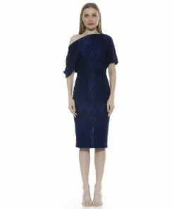 Women's ALEXIA ADMOR One-Shoulder Lace Sheath Dress