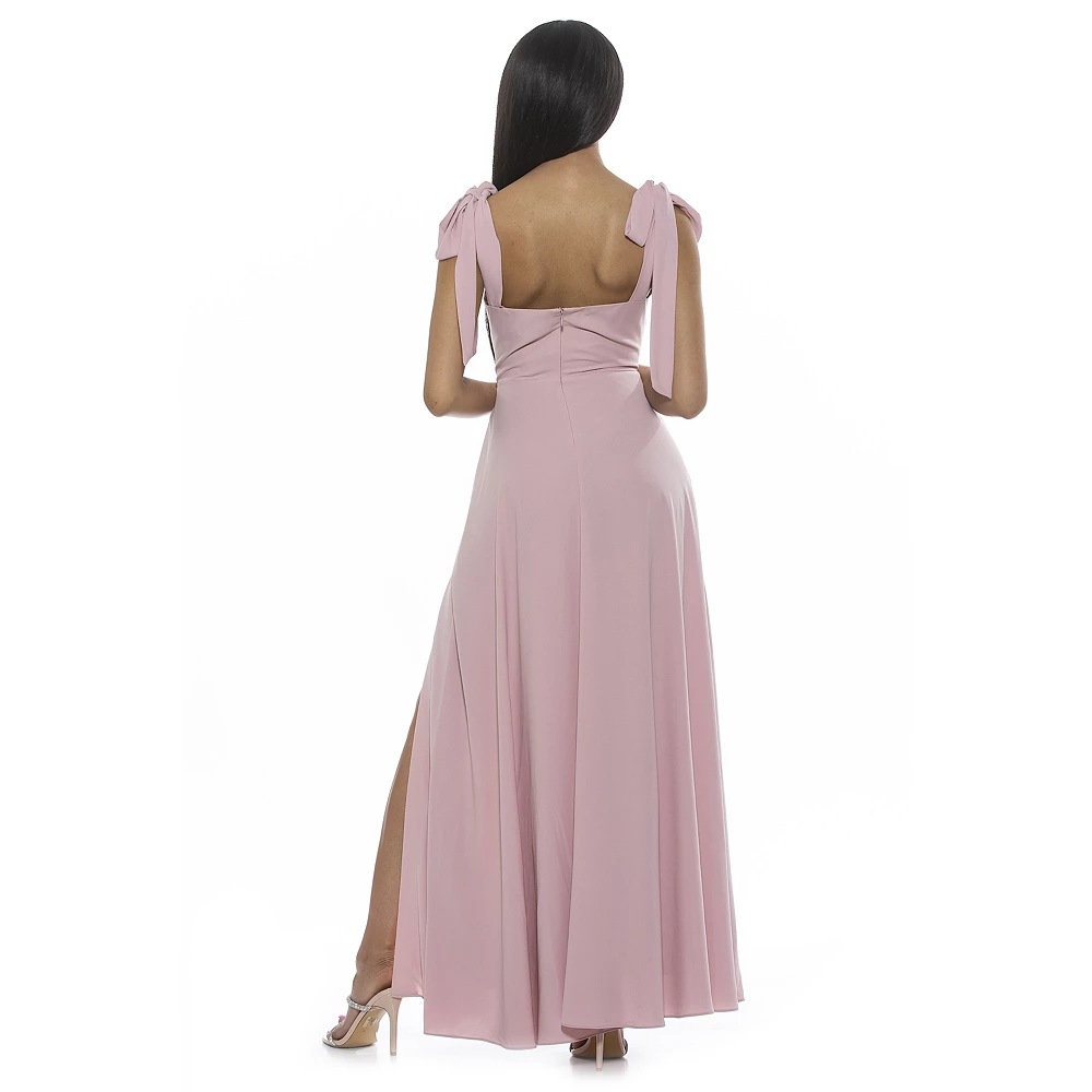 Women's ALEXIA ADMOR Side Slit Sweetheart Maxi Dress - Image 6